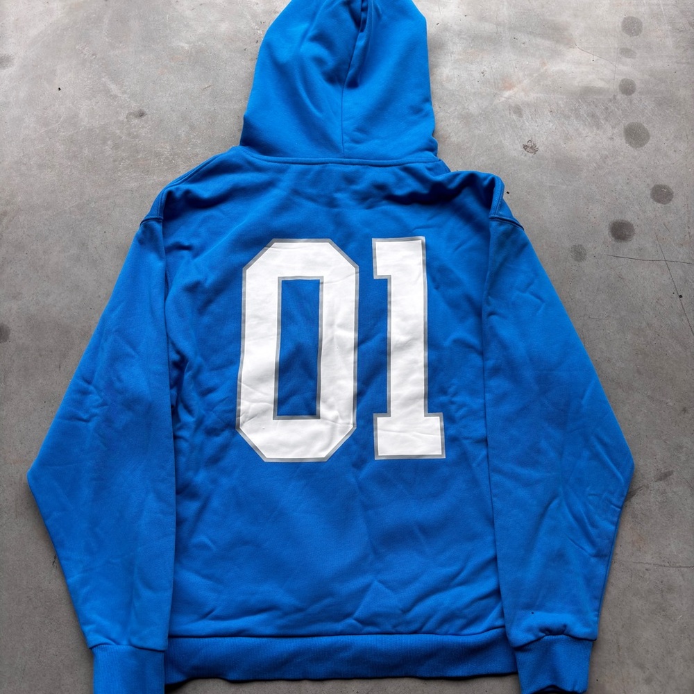 Men's Basketball Series Blue Balenciaga Hoodie - Picture 2 of 2